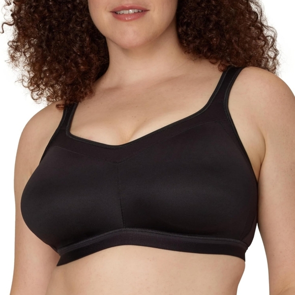 Playtex 18 Hour Active Lifestyle Wirefree Bra seamless Breathable 38C Black - Picture 1 of 6